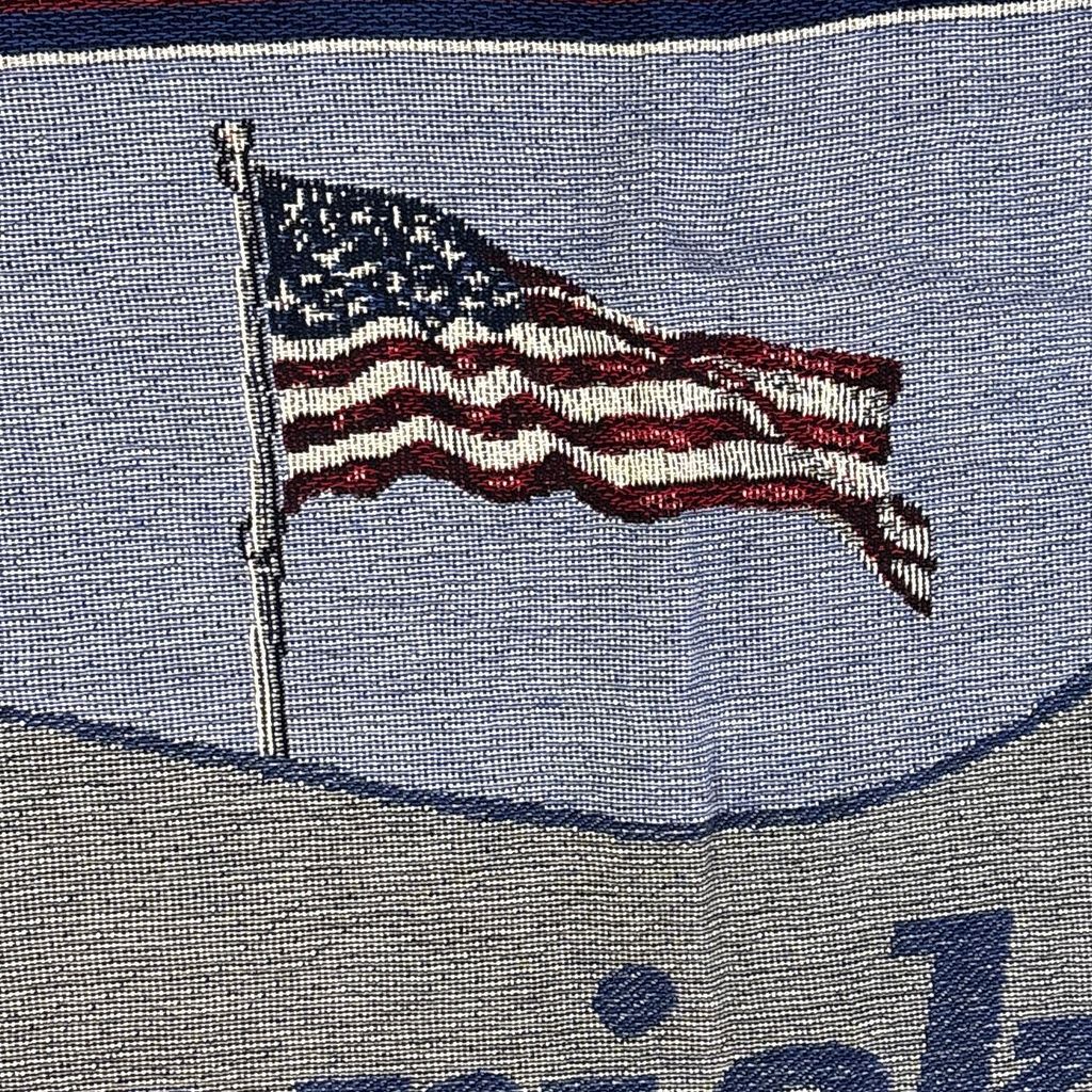 vintageラグ ブランケット マルチカバー タペストリー 80～90s USA製 ハムリックミルズ Blanket Hamrick Mills 2786