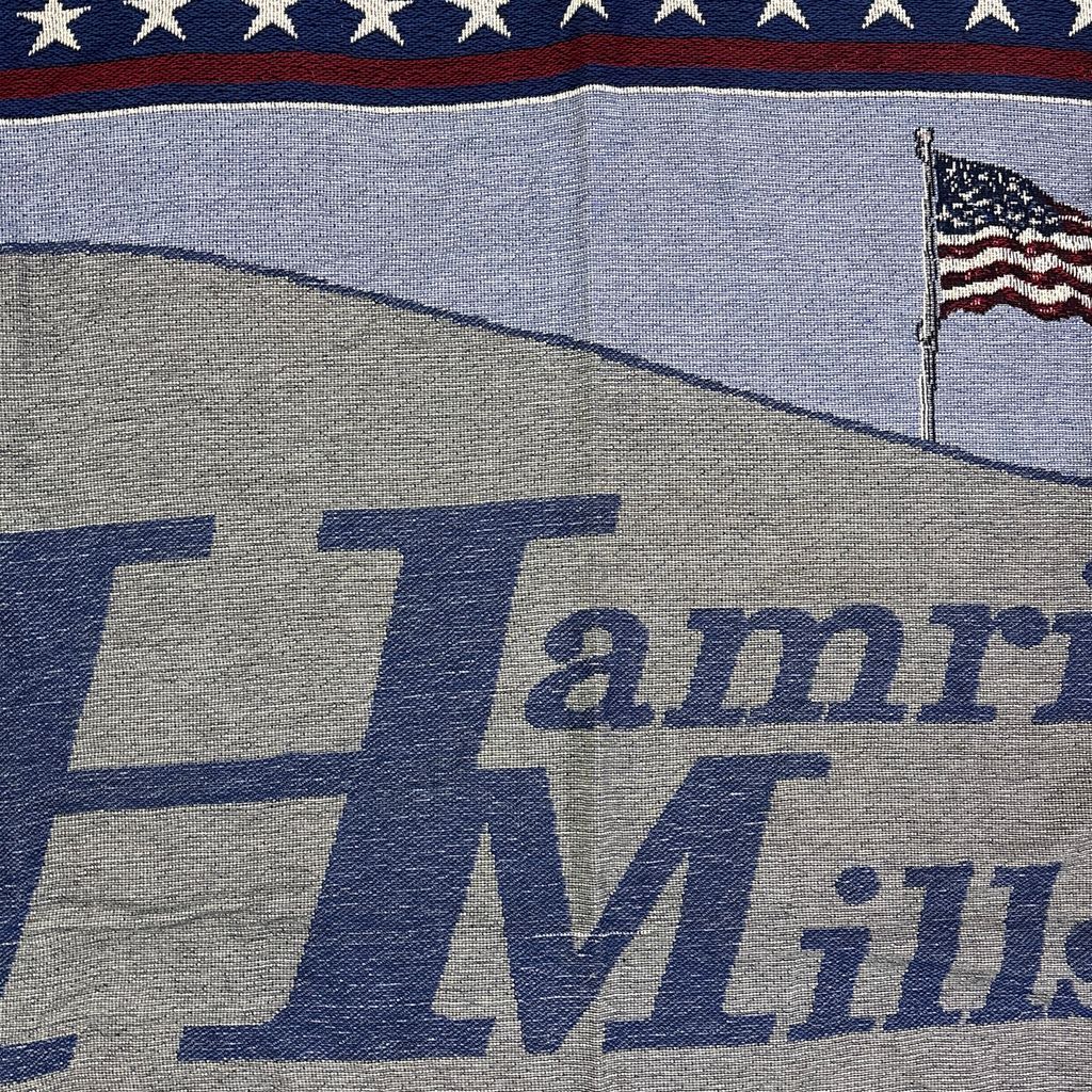 vintageラグ ブランケット マルチカバー タペストリー 80～90s USA製 ハムリックミルズ Blanket Hamrick Mills 2786