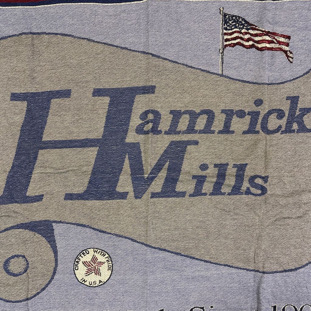 vintageラグ ブランケット マルチカバー タペストリー 80～90s USA製 ハムリックミルズ Blanket Hamrick Mills 2786