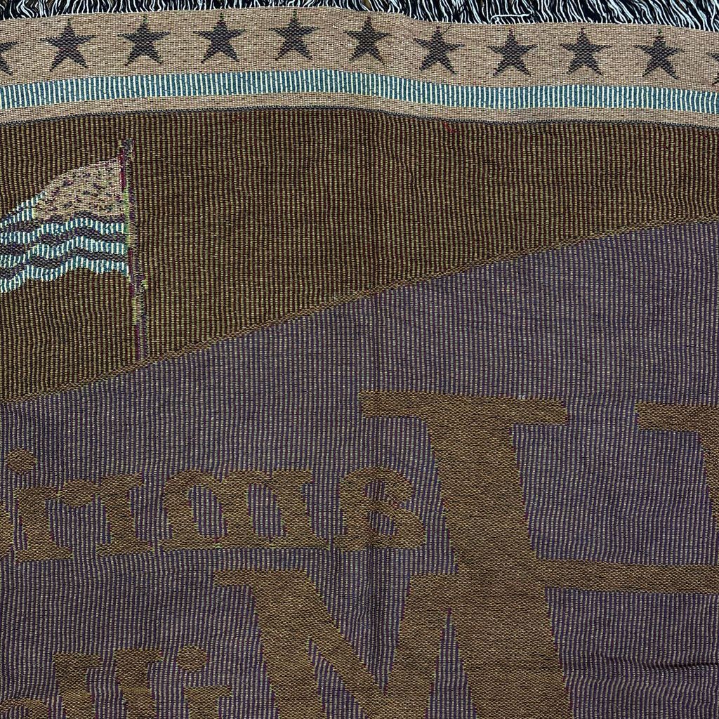vintageラグ ブランケット マルチカバー タペストリー 80～90s USA製 ハムリックミルズ Blanket Hamrick Mills 2786
