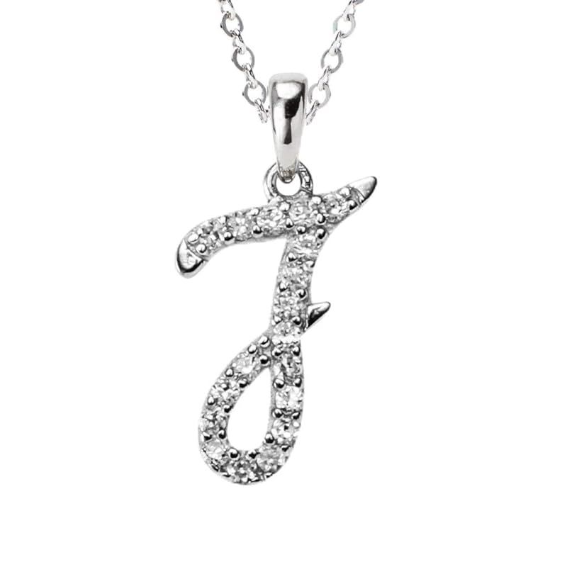 [Gift from New York] イニシャル ネックレス J アルファベット レディース プラチナ 加工 シルバー925 金属アレルギー対応 女性 プレゼント