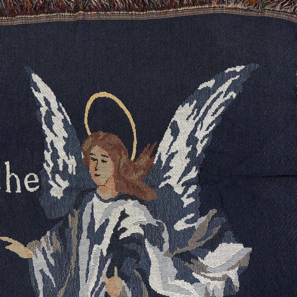 vintageラグ ブランケット マルチカバー タペストリー ニーバーの祈り