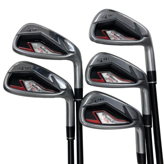 【中古】 本間ゴルフ TOUR WORLD GS 5S アイアンセット IR SPEED TUNED 48(IR) (フレックスSR) メンズ 男性用 右利き 右用 Dランク ゴルフクラブ