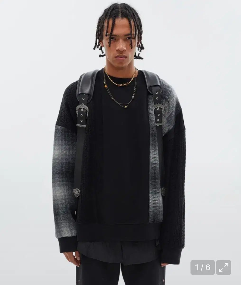 アンダーソンベル ファブリック コントラスト SEOUL ソウル スウェットシャツ スウェット XL