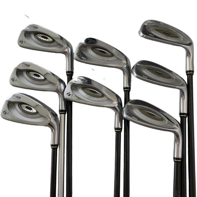 【中古】 プロギア is3 502 8S アイアンセット IR INSPEC (フレックスSR) メンズ 男性用 右利き 右用 Dランク ゴルフクラブ