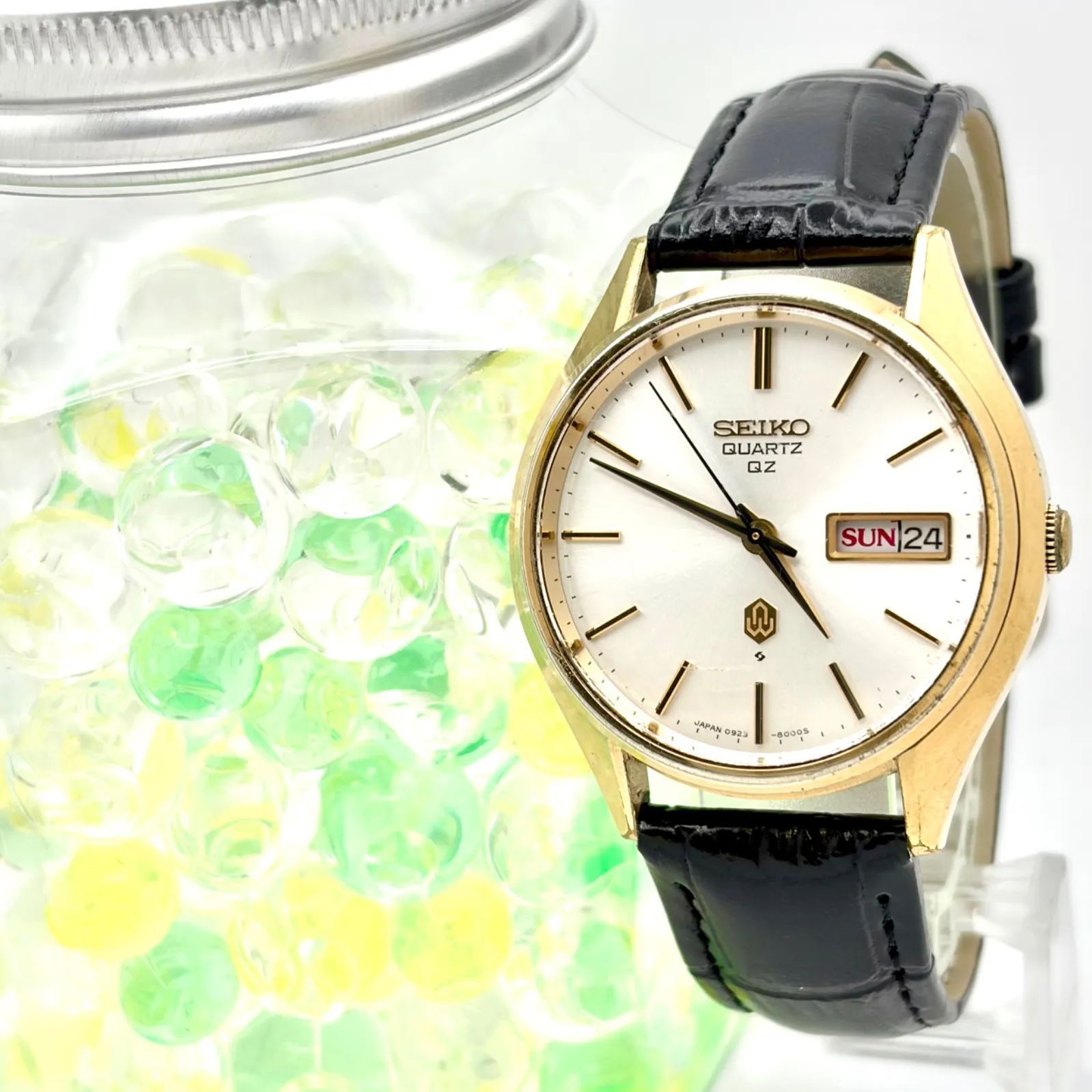 【新品電池】SEIKO セイコー メンズ 腕時計 ゴールド デイデイト 0923-8000 563115 新品ベルト