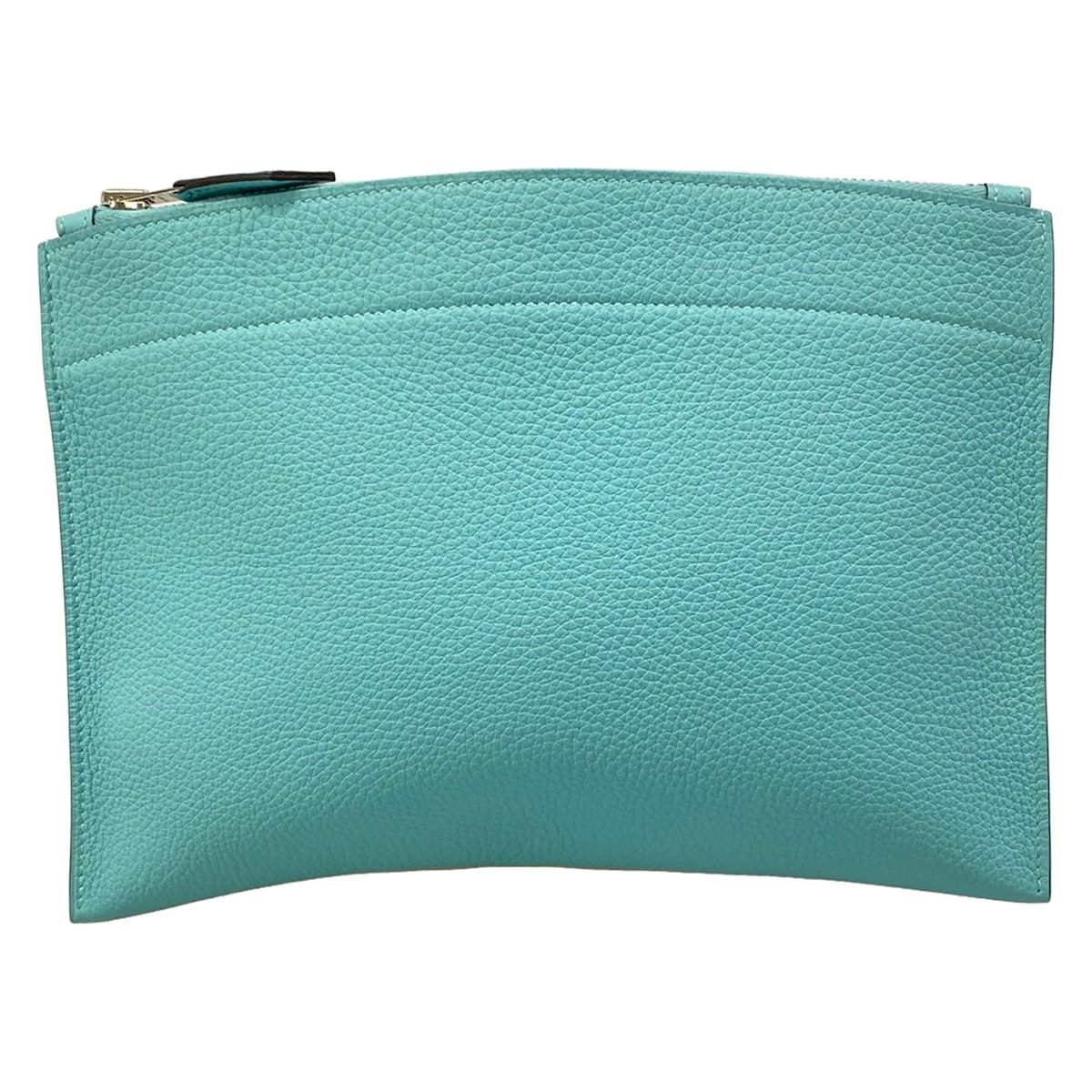 HERMES(エルメス) クラッチバッグ バザール ライトブルー シルバー金具