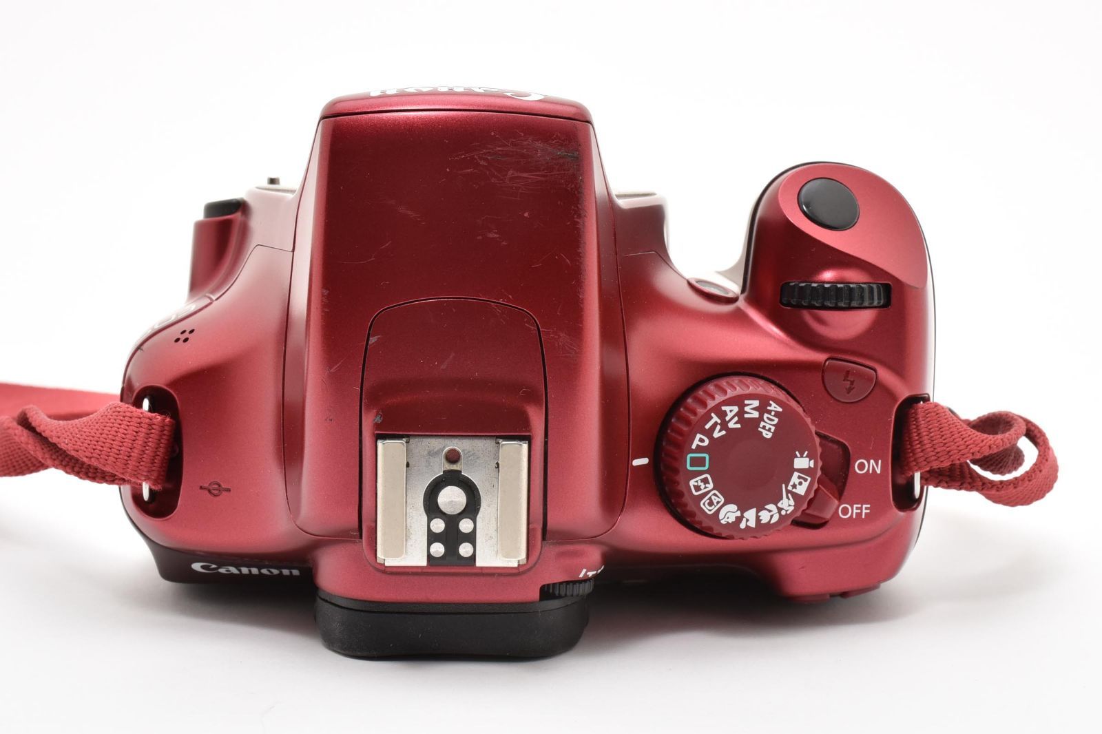 キヤノン CANON EOS KISS X50 レッド ボディ☆ショット回数6500回
