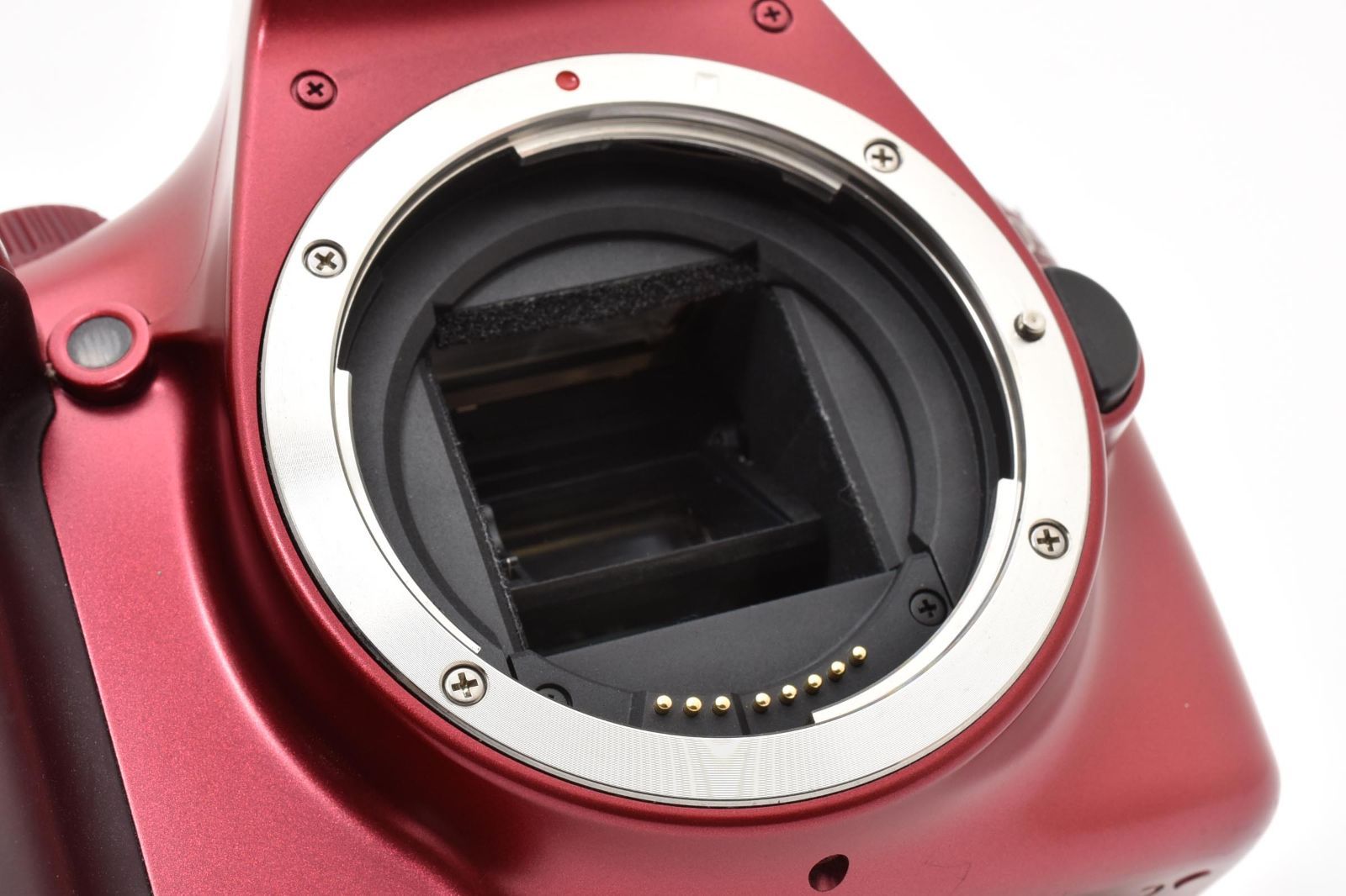 キヤノン CANON EOS KISS X50 レッド ボディ☆ショット回数6500回
