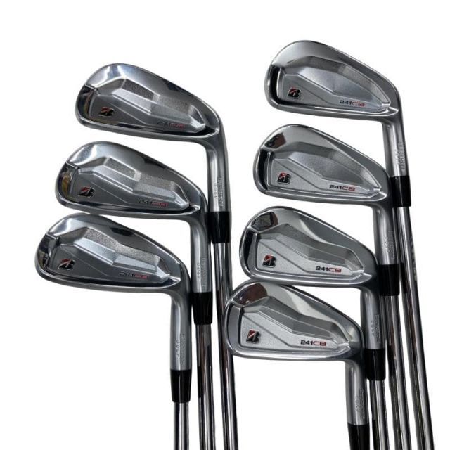 【中古】 ブリヂストン BRIDGESTONE 241CB 7S アイアンセット IR 純正特注シャフト (フレックスS) メンズ 男性用 右利き 右用 Cランク ゴルフクラブ
