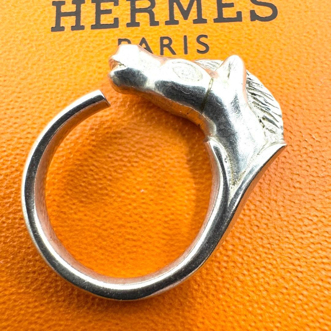 HERMES エルメス シュバルホース リング シルバー ヴィンテージ 10号