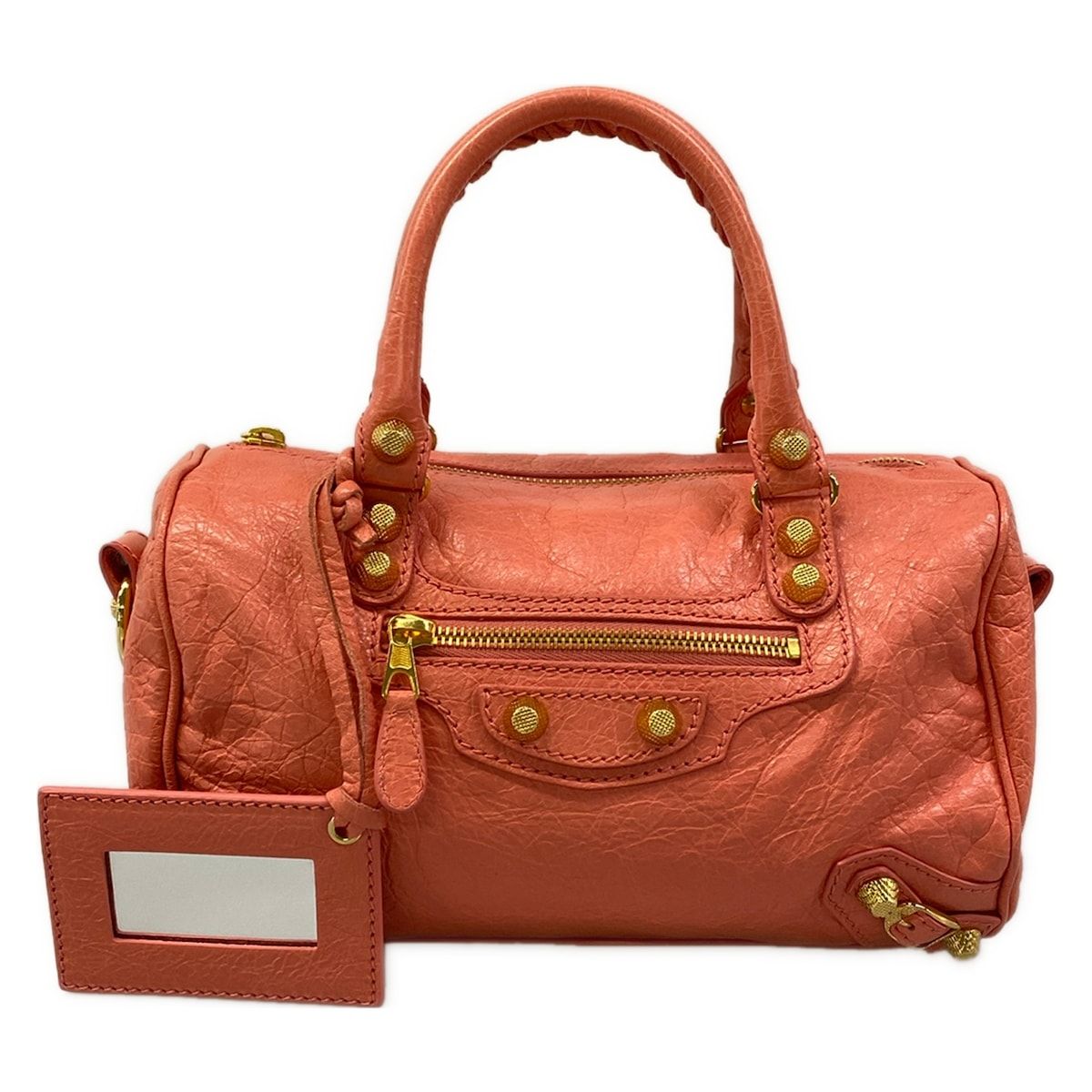 BALENCIAGA(バレンシアガ) ハンドバッグ クラシックミニツィギー 331684 サーモンピンク レザー