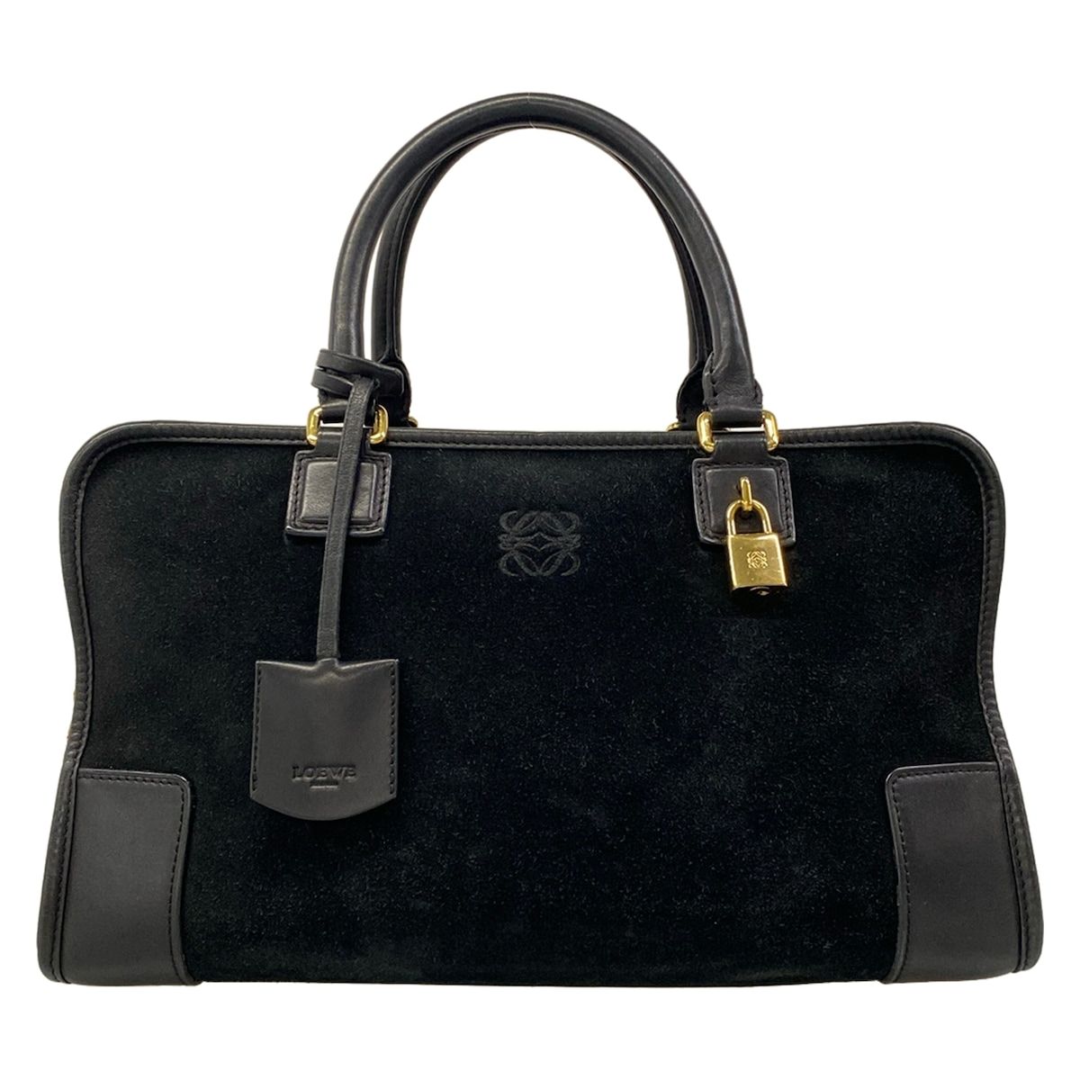 LOEWE(ロエベ) ハンドバッグ アマソナ36 黒 レザー