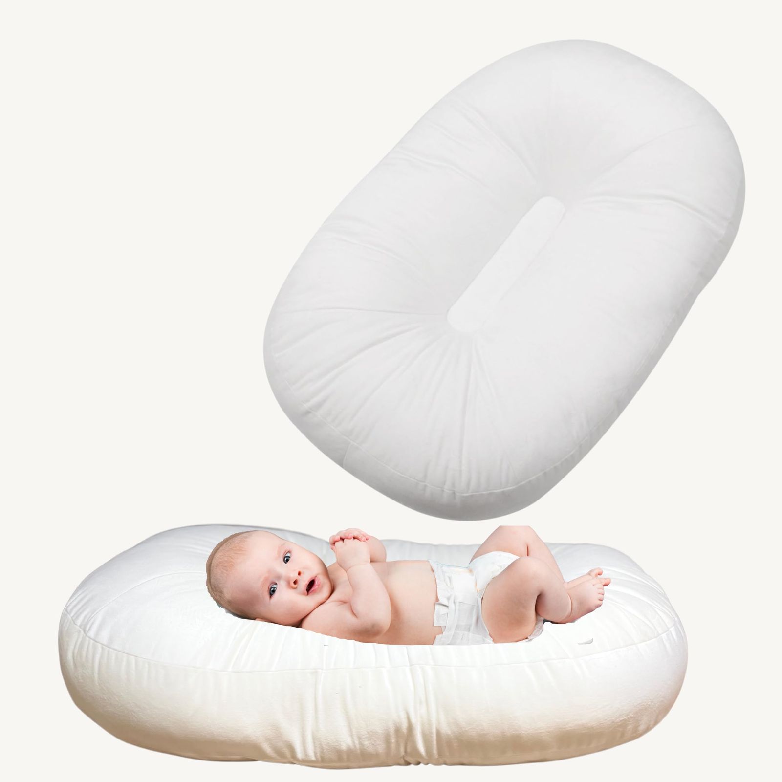 Cカーブ ベッドインベッド ベビークッション Cカーブクッション 出産祝い 新生児 背中スイッチ ベビーネスト baby bedpms 650d2e9b