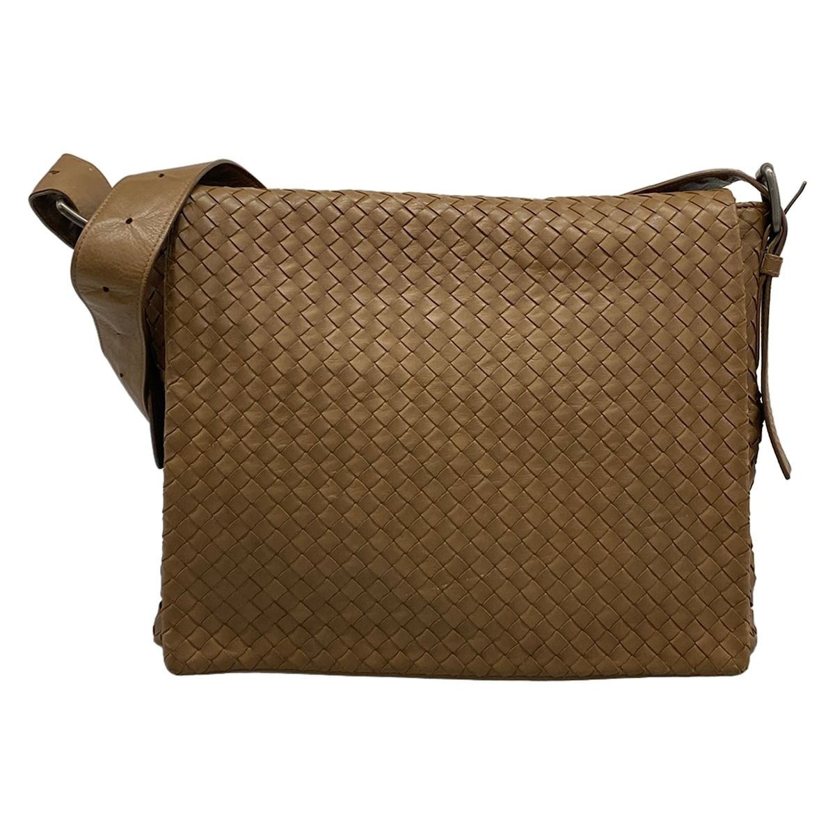 BOTTEGA VENETA(ボッテガヴェネタ) ショルダーバッグ イントレチャート 161314 ブラウン レザー