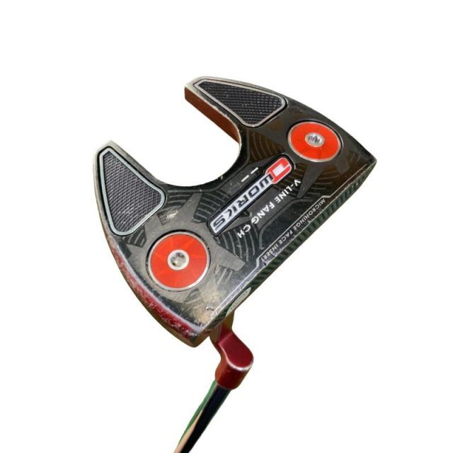 【中古】 オデッセイ O WORKS RED V-LINE FANG CH 34インチ パター PT スチール (フレックスその他) メンズ 男性用 右利き 右用 Cランク ゴルフクラブ