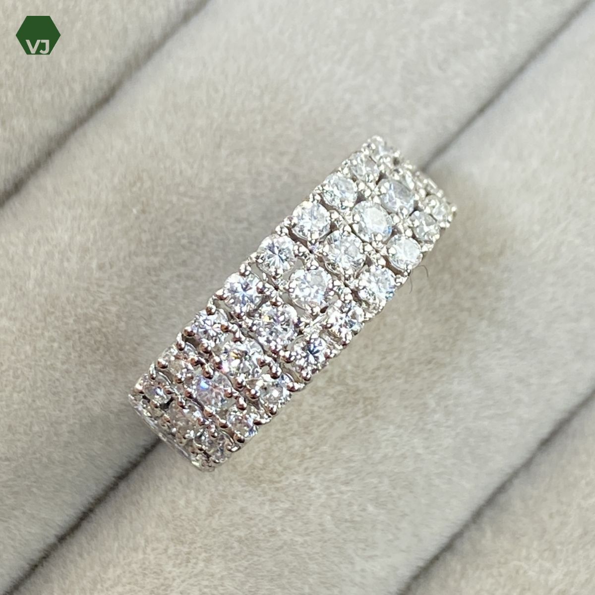 【34-14】ダイヤモンド　リング　D1.00ct 【中古】【PT900】【12号】★By vivid-J