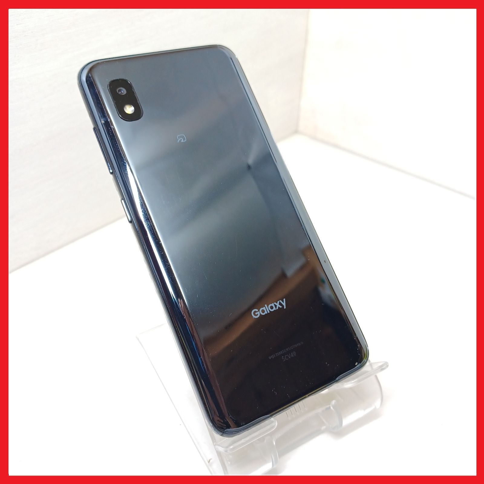 SIMフリー・4Gスマホ】au SCV49 Galaxy A21 - メルカリ