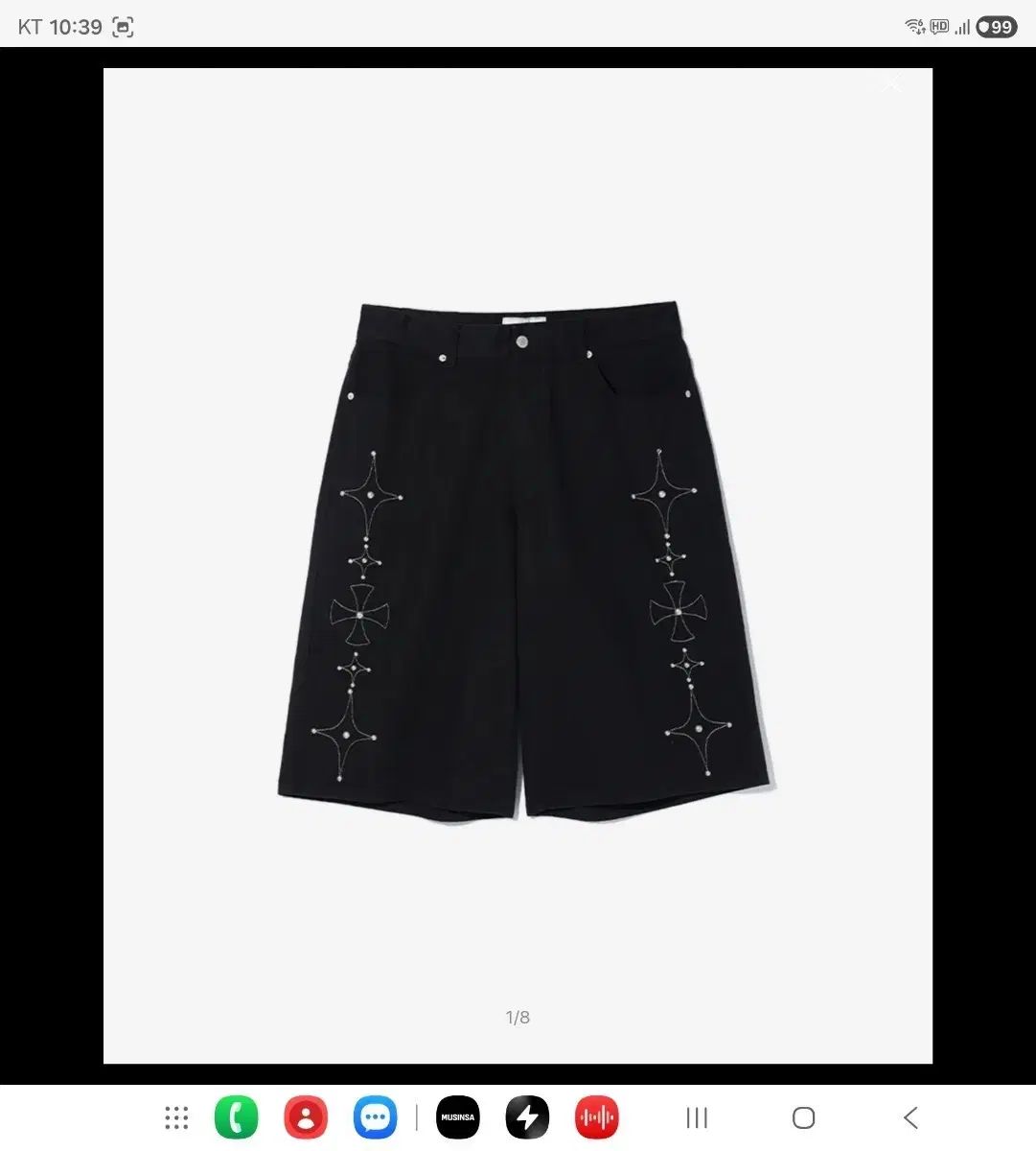 クリティック ゴシック ツイル バミューダ パンツ ブラック (未開封 新品)