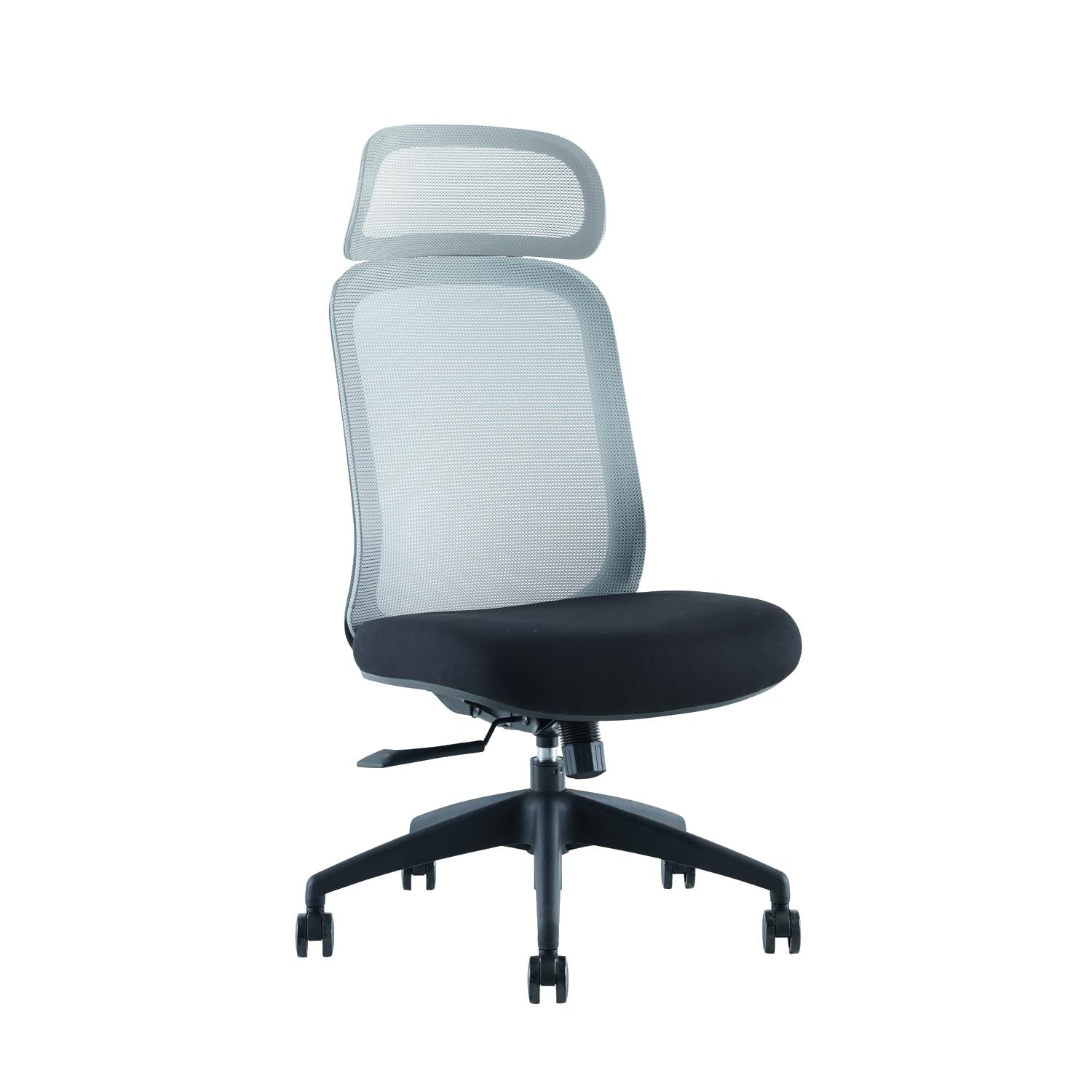 関家具 オフィスチェア デスクチェア メッシュ グレー ヘッドレスト有 