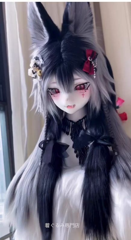 犬　猫　着ぐるみ ヘッド全頭　ヘッド ケモノ ファースーツ ぬいぐるみ コスプレ コスチューム Kurumi 一点物 C224