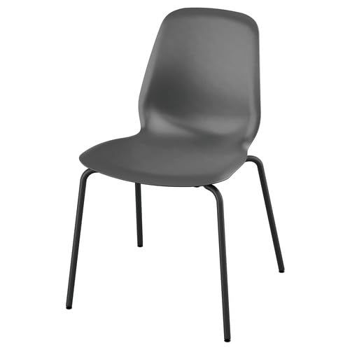 IKEA イケア チェア プラスチックブラック/チューブ状金属/ブラックグレー s29612815 SKALSTA スコールスタ