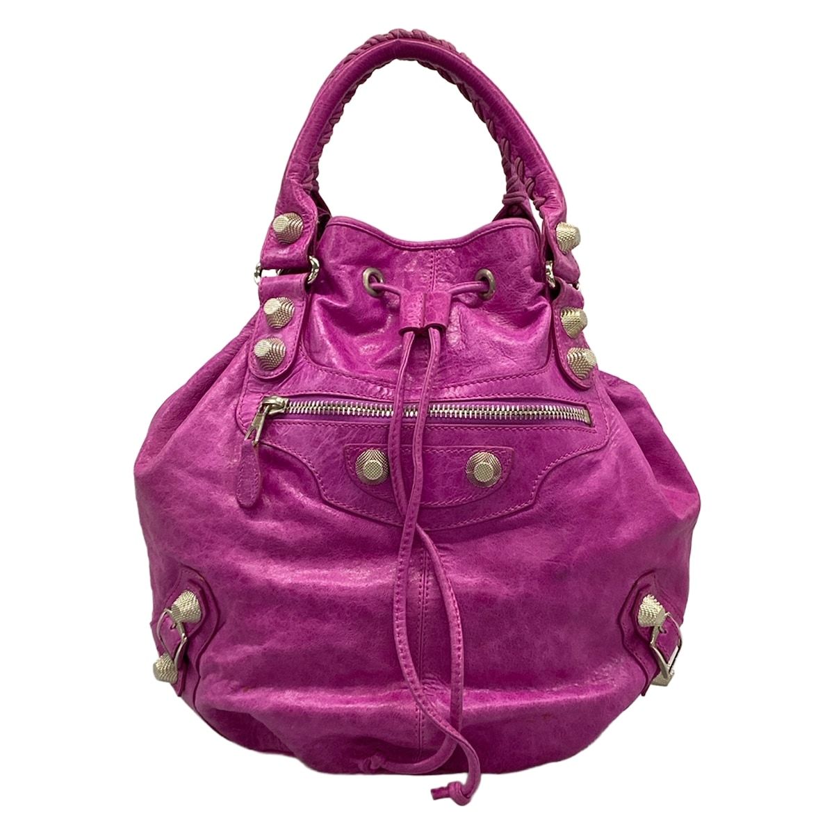 BALENCIAGA(バレンシアガ) トートバッグ ザ・ジャイアントポンポン 203069 ピンク レザー 56,210円