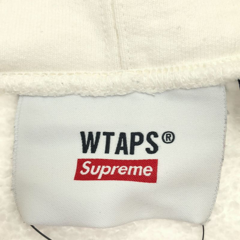 中古】Supreme×WTAPS 21FW Sic'em Hooded Sweatshirt WHITE サイズXL