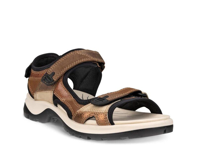 エコー レディース シューズ サンダル パッチワーク ECCO Offroad Patchwork Sport Sandal Brown ブラウン