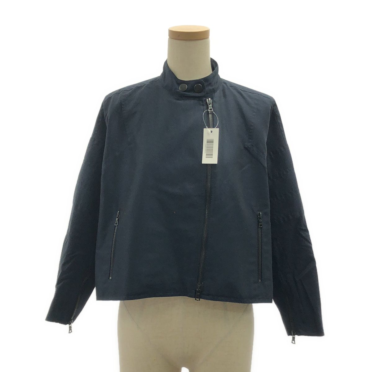DRIES VAN NOTEN / ドリスヴァンノッテン | コットンツイル クロップド ジャケット | XS | ネイビー | レディース 22,422円