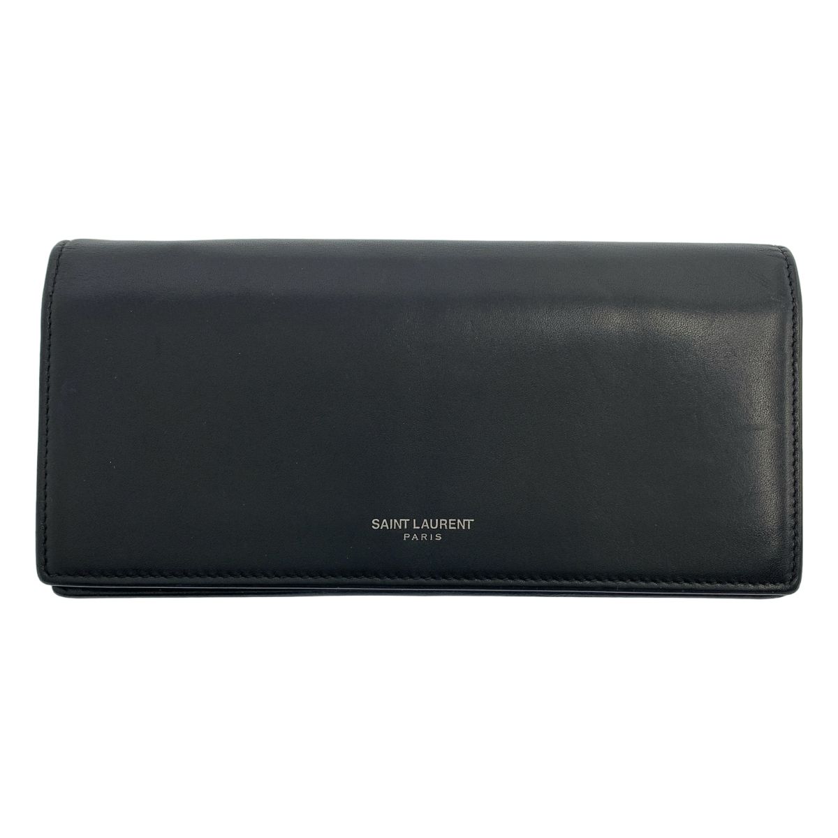 SAINT LAURENT PARIS / サンローランパリ | レザー ロングウォレット 長財布 | ブラック | メンズ 10,020円