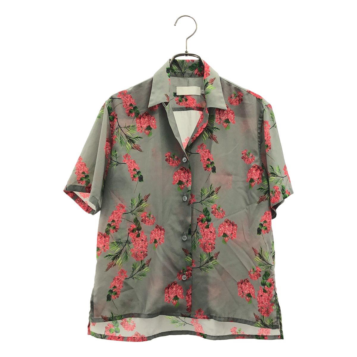 Graphpaper / グラフペーパー | Flower Printed Open Collar Shirt