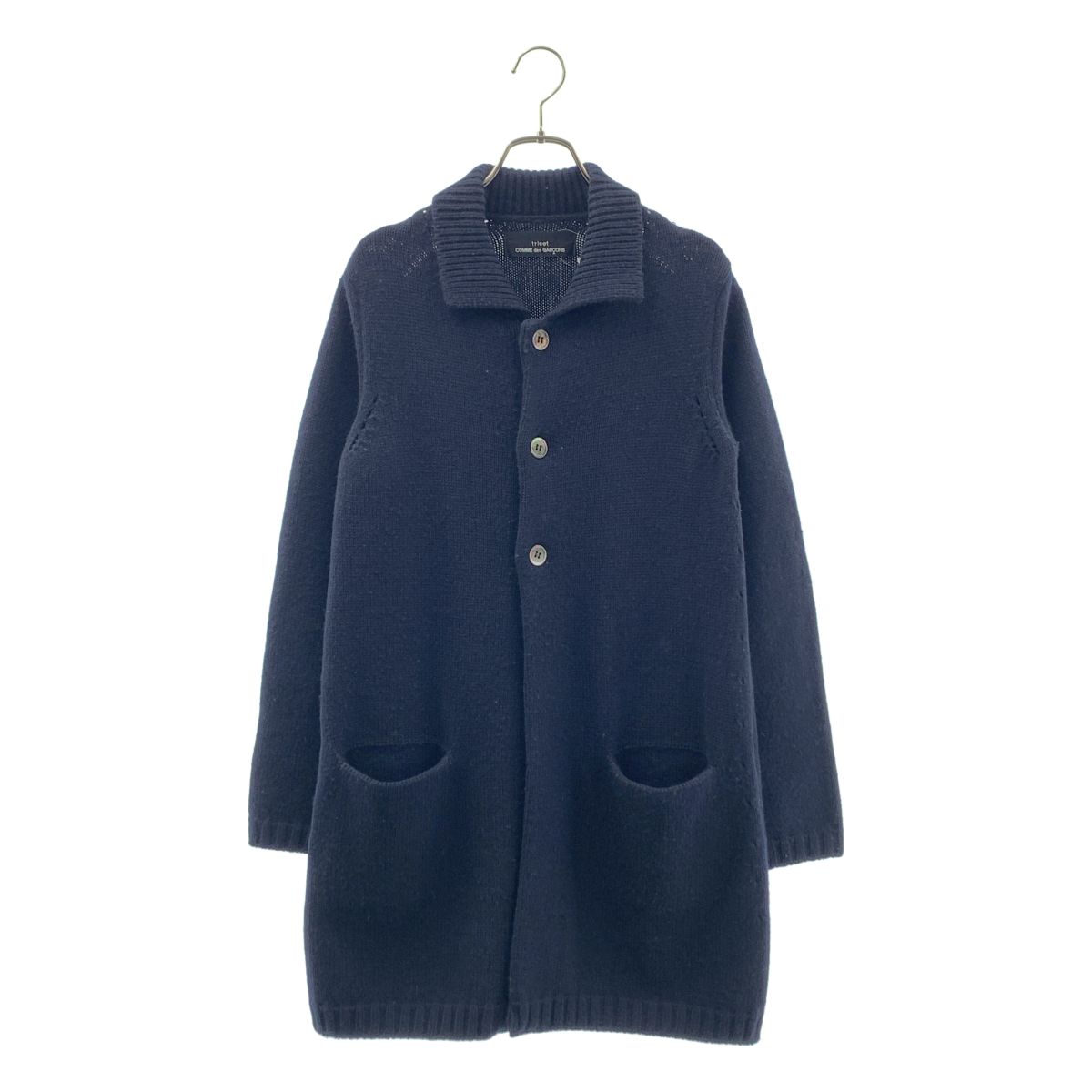 tricot COMME des GARCONS / トリココムデギャルソン | 2017AW | ウール カシミヤ ニット ロングカーディガン | ネイビー | レディース