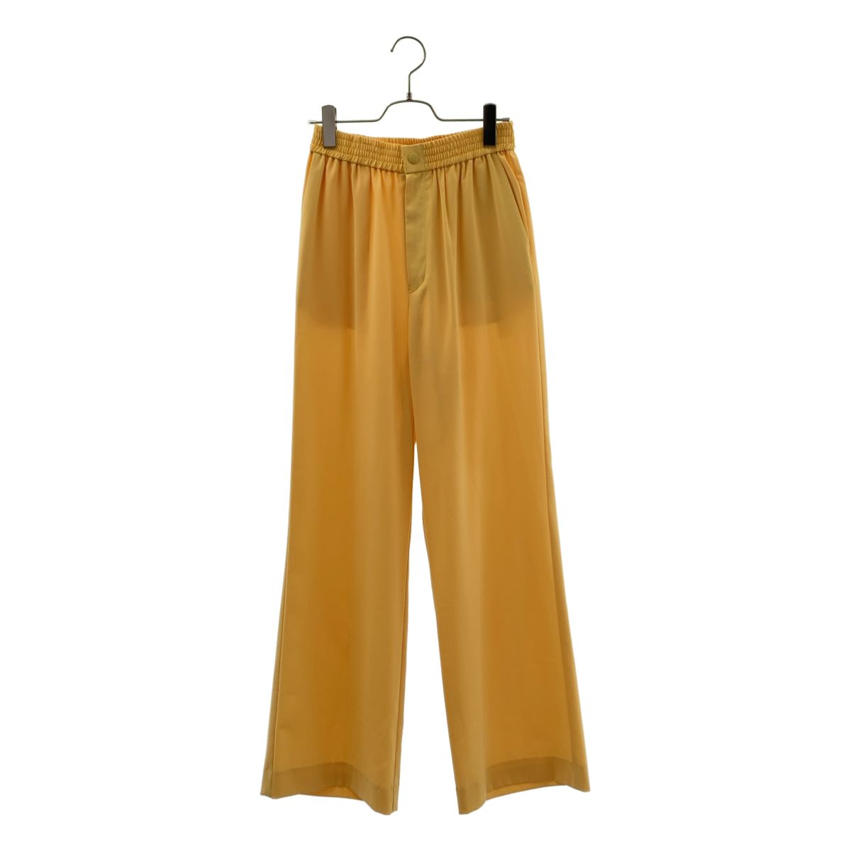 【美品】 HYKE / ハイク | 2023SS | STRETCH WIDE LEG PANTS イージーパンツ | 2 | イエロー | レディース 7,320円
