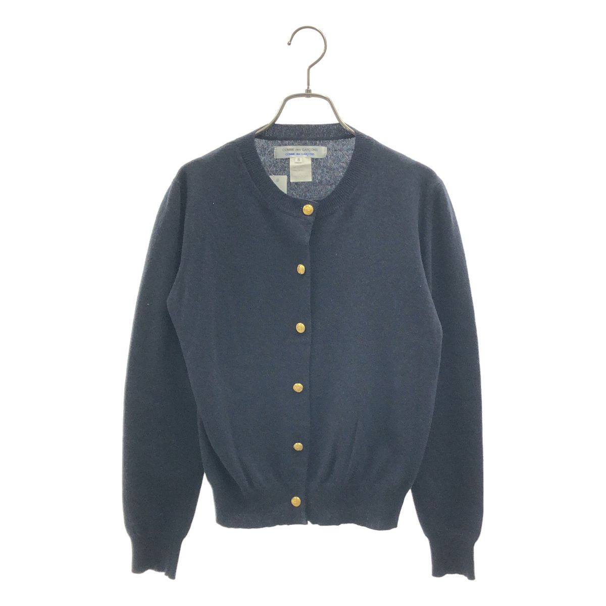 COMME des GARCONS COMME des GARCONS / コムコム | ウール 金ボタン ニット カーディガン | S | ネイビー | レディース 8,548円
