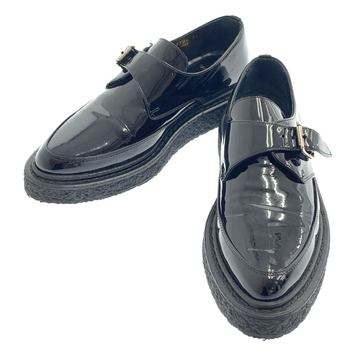 【美品】 SAINT LAURENT PARIS / サンローランパリ | パテントレザー オックスフォードシューズ | 36 | ブラック | レディース