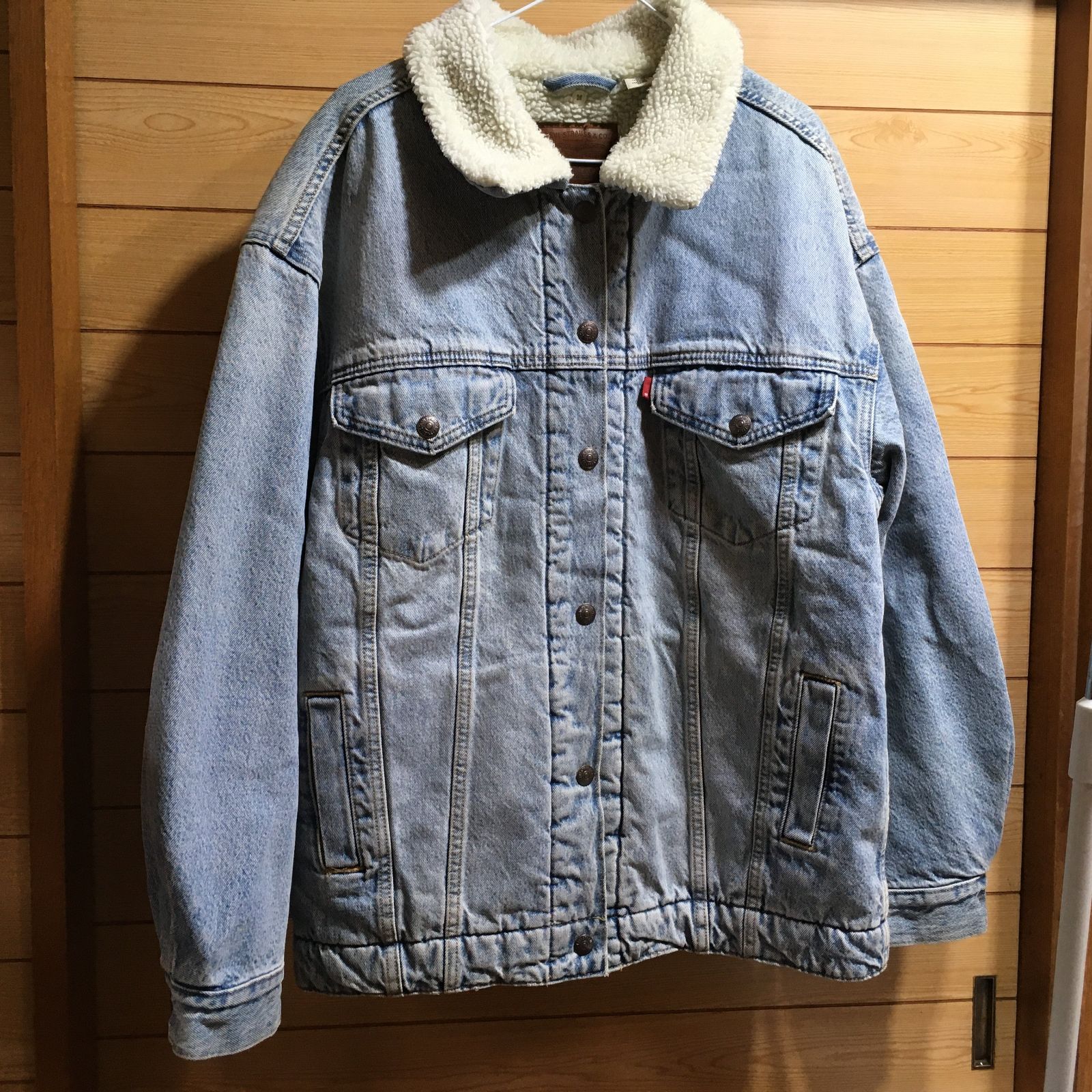 Levi's 裏地ボア デニムジャケット メンズ 表記M サイズ