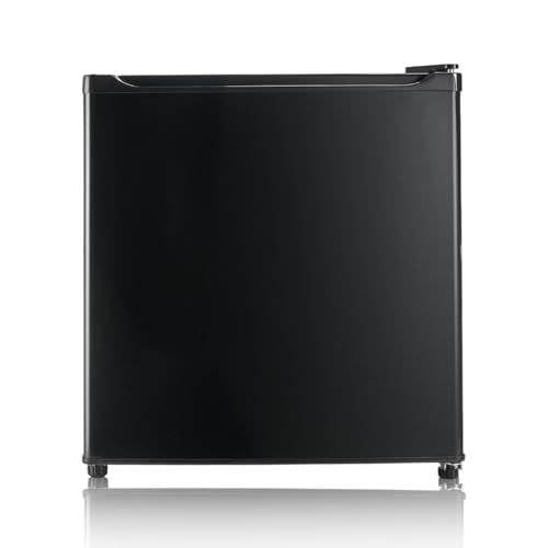 ☆新品☆【製氷室付き、コンパクト冷蔵庫】 1ドア冷蔵庫 小型 50L 一人暮らし ミニ冷蔵庫 【JAPAN BRAND】 (50L,ブラック)