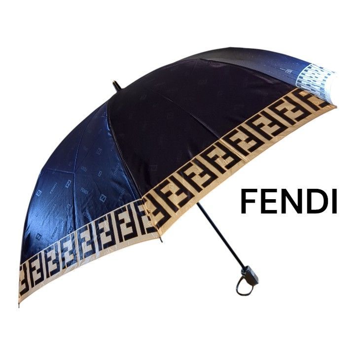FENDI 折りたたみ傘 ネイビー 58cm - メルカリ
