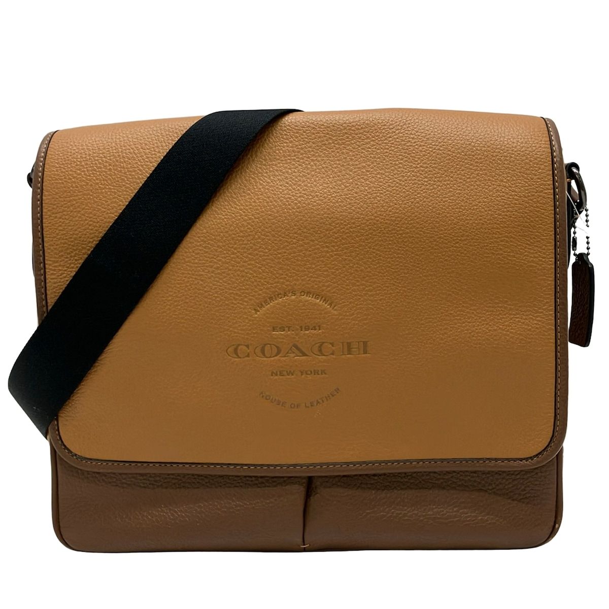 COACH(コーチ) ショルダーバッグ トンプソン マップ バッグ C5395 ブラウン×ライトブラウン レザー