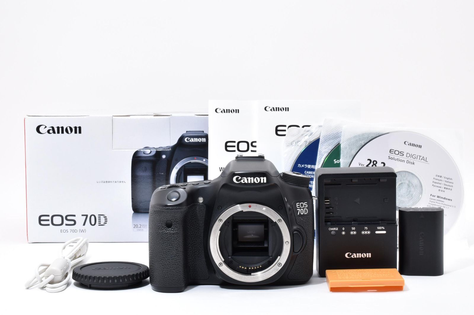 ★良品★ キヤノン Canon EOS 70D ボディ 《元箱付・付属品多数！》★完動品★ #A604009