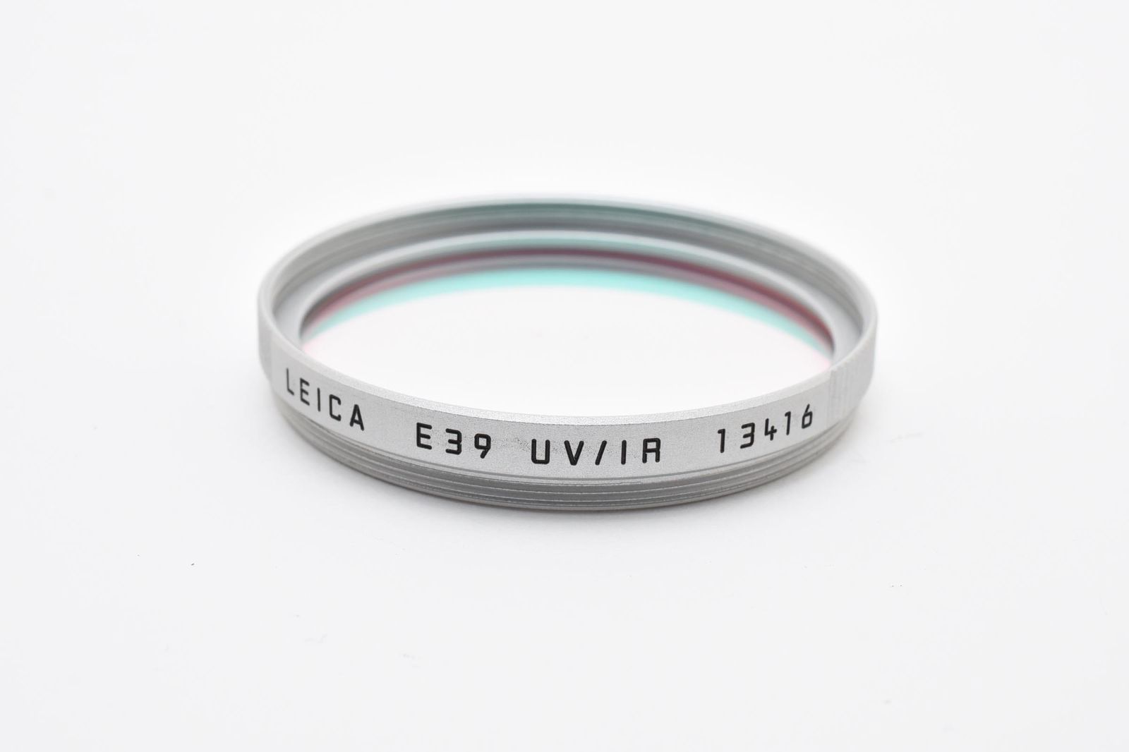 ★新品級★ ライカ Leica UV/IRフィルター E39 13416 シルバー 《希少品・送料350円！》 #A604047