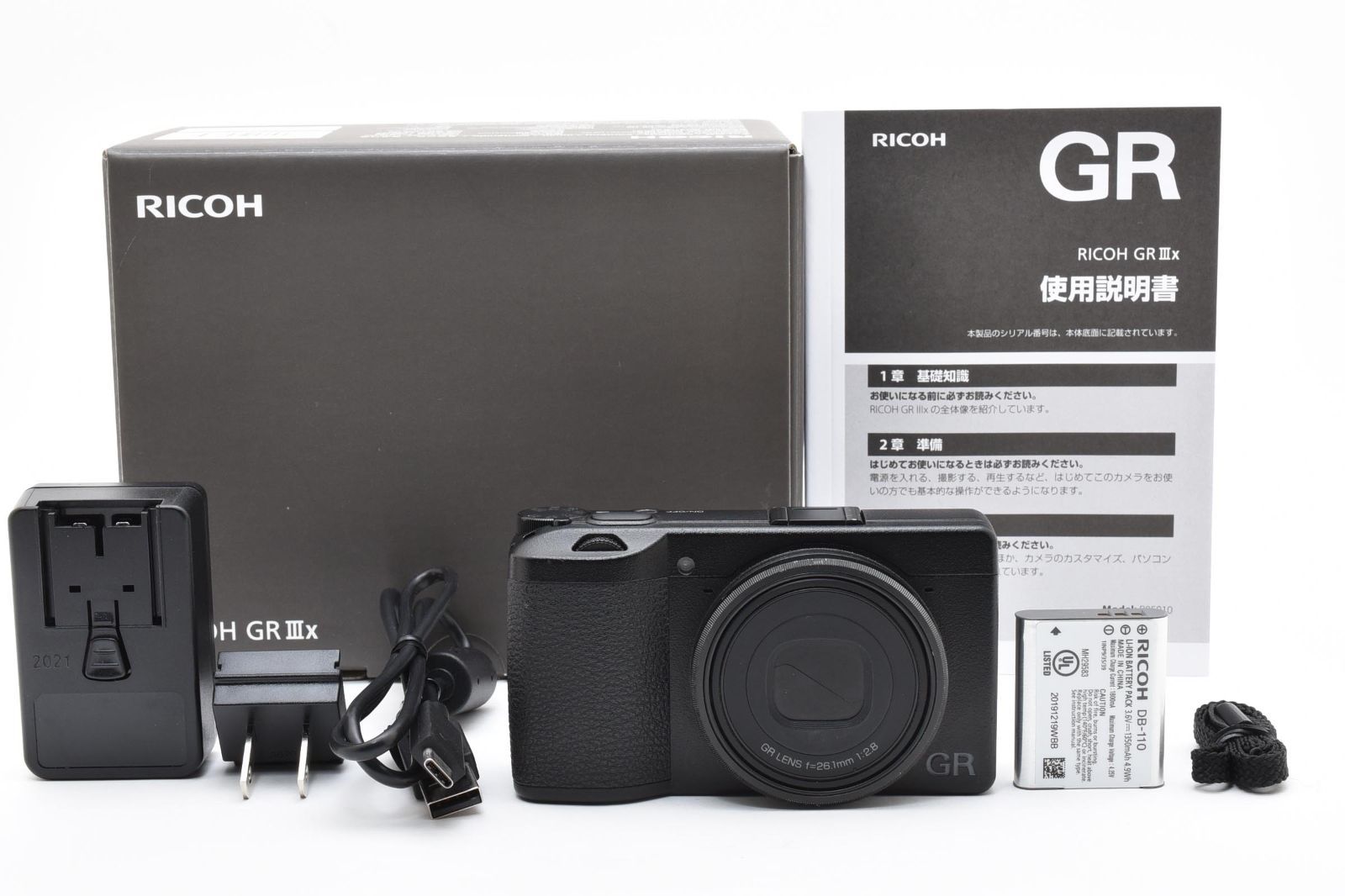 ☆極上☆ リコー RICOH GR IIIx 《ショット数5351回・元箱付・付属品