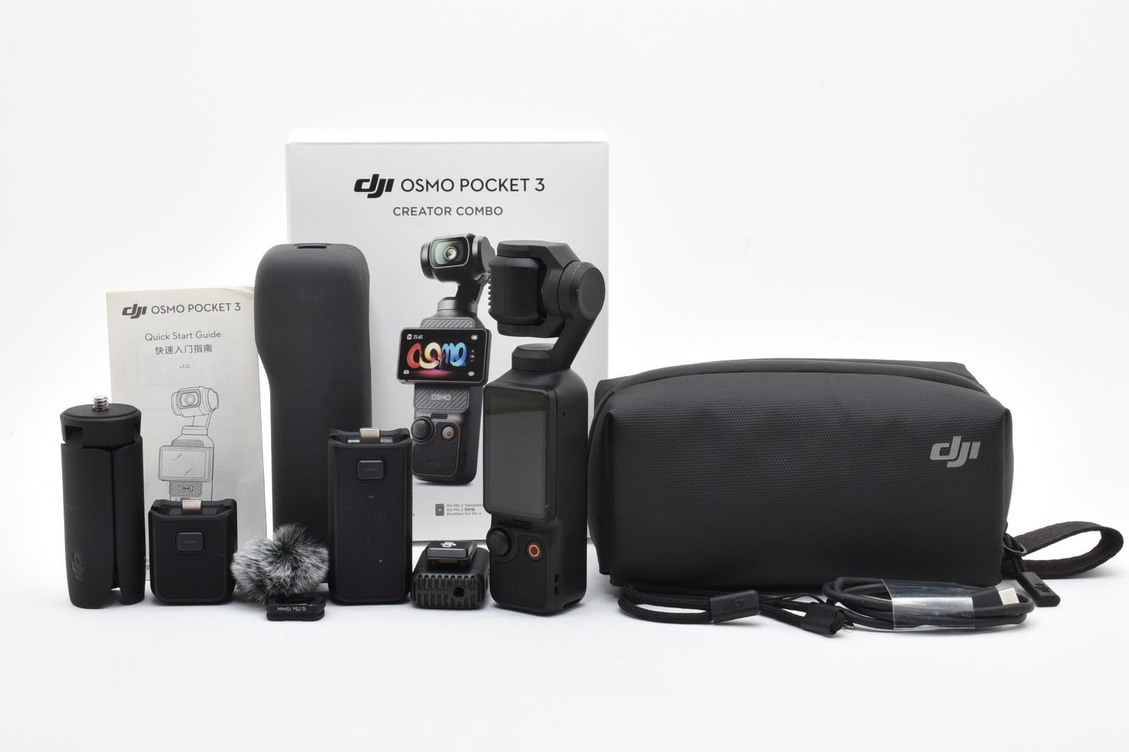 ★極上★ ディージェイアイ DJI Osmo Pocket 3 Creator Combo OP9913 クリエイターコンボ《元箱付・付属品多数》 完動品 #A605009