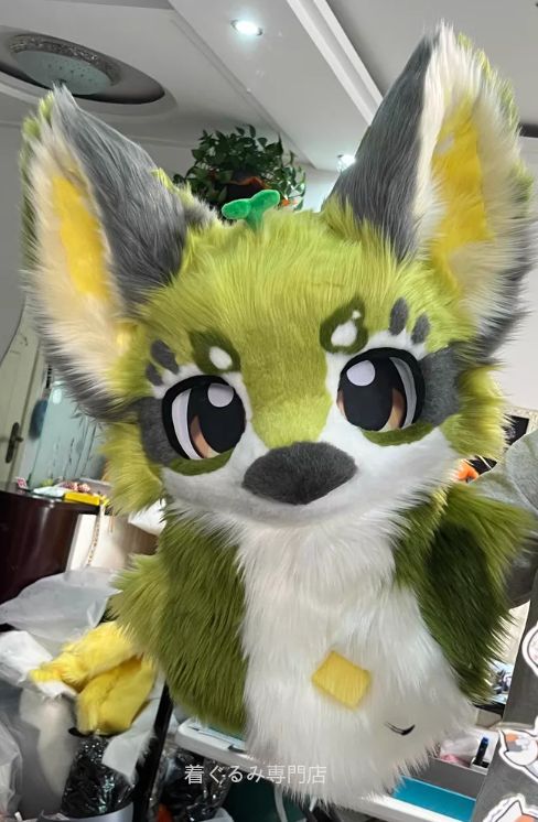 犬　猫　着ぐるみ ヘッド全頭　ヘッド ケモノ ファースーツ ぬいぐるみ コスプレ コスチューム Kurumi 一点物 C245