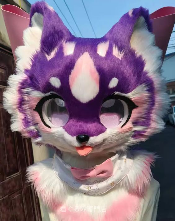 犬　猫　着ぐるみ ヘッド全頭　ヘッド ケモノ ファースーツ ぬいぐるみ コスプレ コスチューム Kurumi 一点物 C246