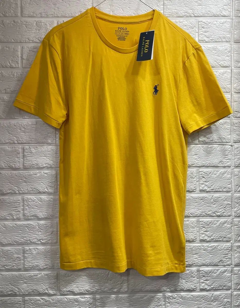 新品 POLO RALPH LAUREN(ポロラルフローレン) スモールポニー 半袖Tシャツ イエロー S