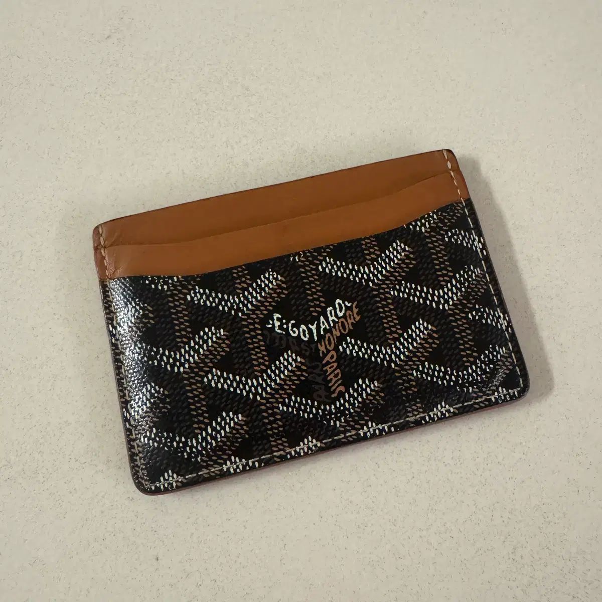 Masion Goyard サン・ルイ カードウォレット ブラック タン カードスロット