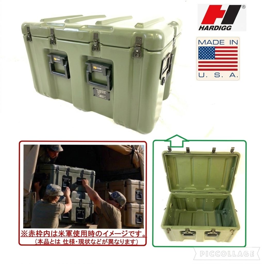 激レア☆ 美品/米軍放出品 ☆ペリカン/ハーディッグ 道具箱 Pelican-Hardigg ミリタリー キャスター付ハードケース MEDCHEST7(200)HE22AAK-2#26