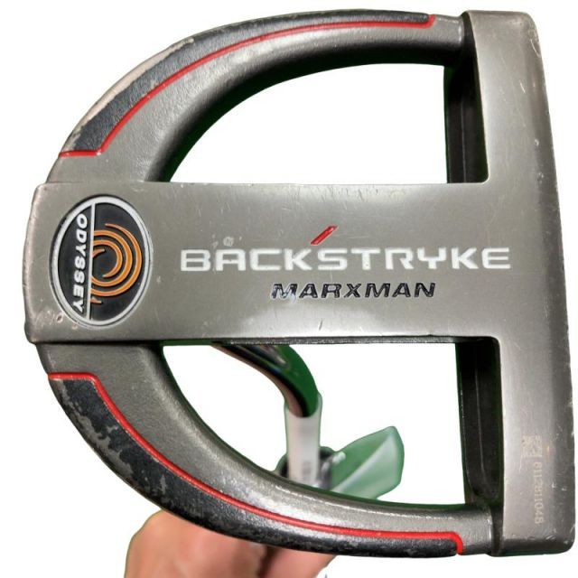 【中古】 オデッセイ BACK STRYKE MARXMAN 33インチ パター PT スチール (フレックスその他) メンズ 男性用 右利き 右用 Cランク ゴルフクラブ